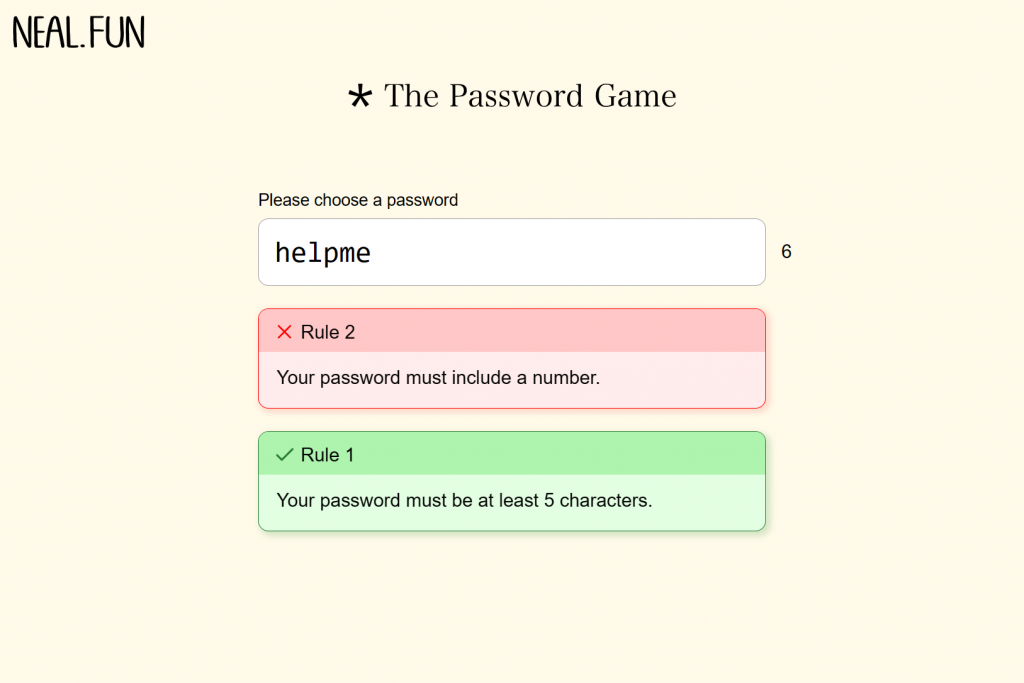 This absurd password game is wonderfully unhinged