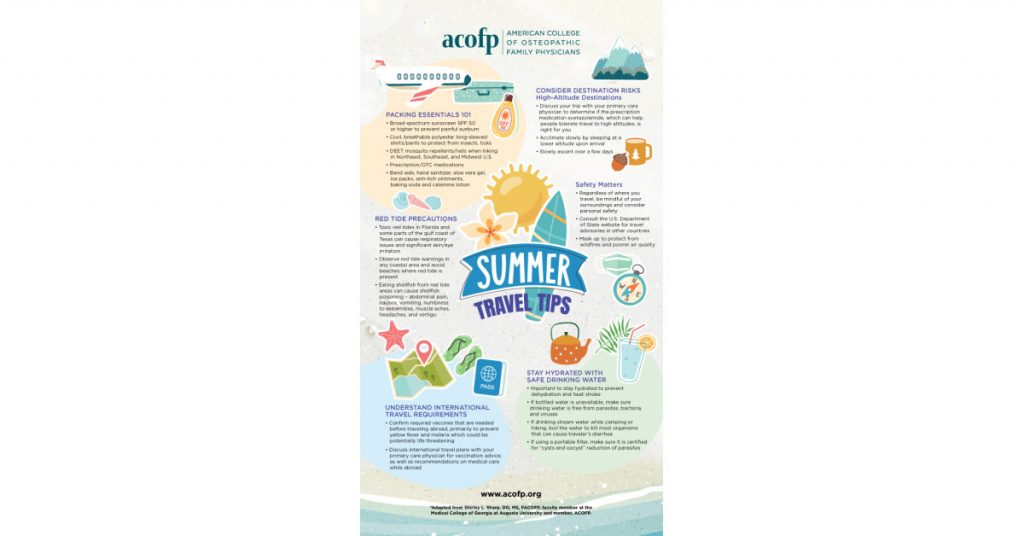 Preparation, Prevention and Personal Safety Are Key to Staying Healthy During Busy Summer Travel Season