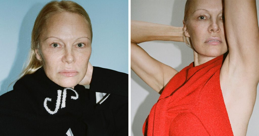 Pamela Anderson, 56, Strips Off Makeup for a Photoshoot and Some People Are Criticizing Her