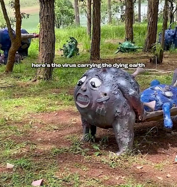 Traveler stumbles on bizarre COVID-19 theme park: ‘It all feel pretty dystopian’